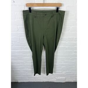 Rachel Zoe Women's Pull On Skinny Leg Dress Pants Stretch Green Size 2X Plus